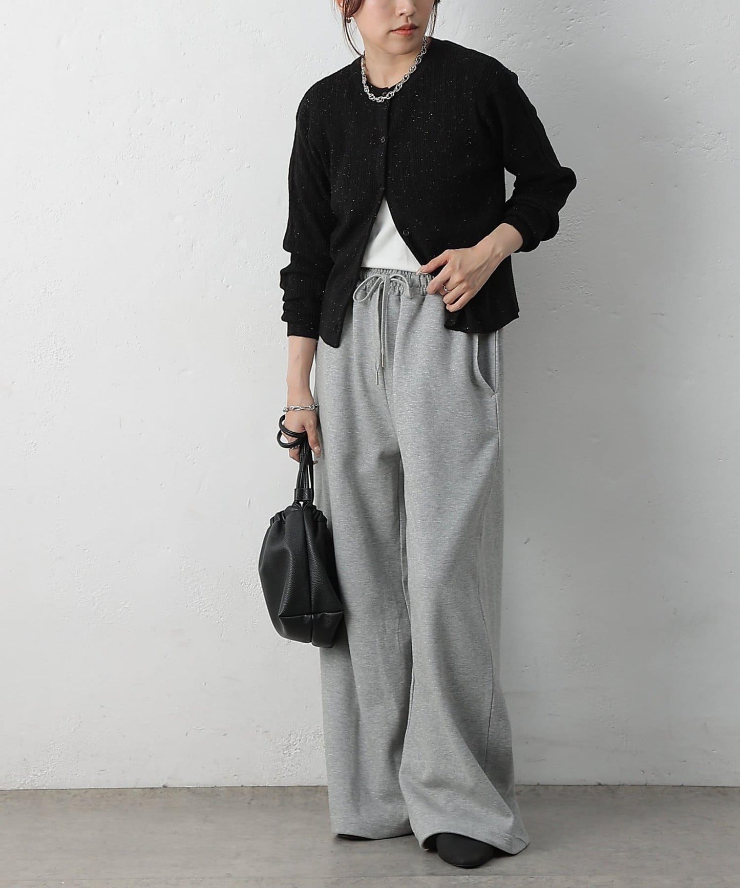 亮片迷你針織開衫