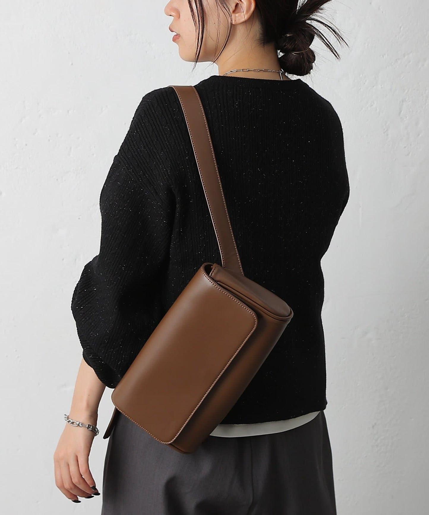 亮片迷你針織套頭衫