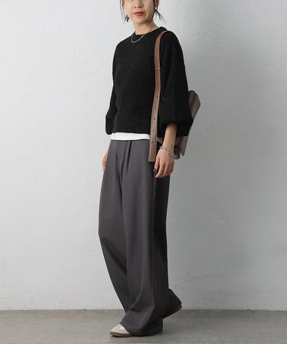 亮片迷你針織套頭衫