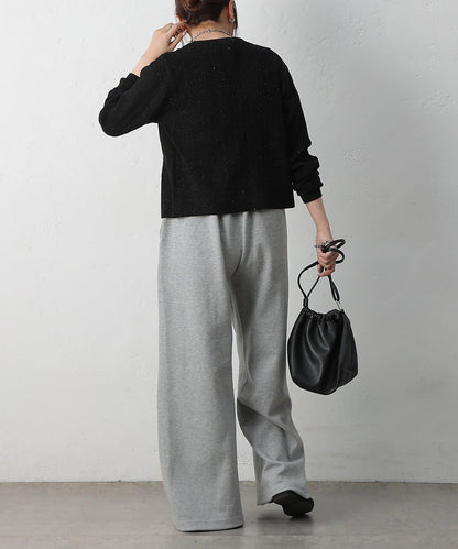 亮片迷你針織開衫