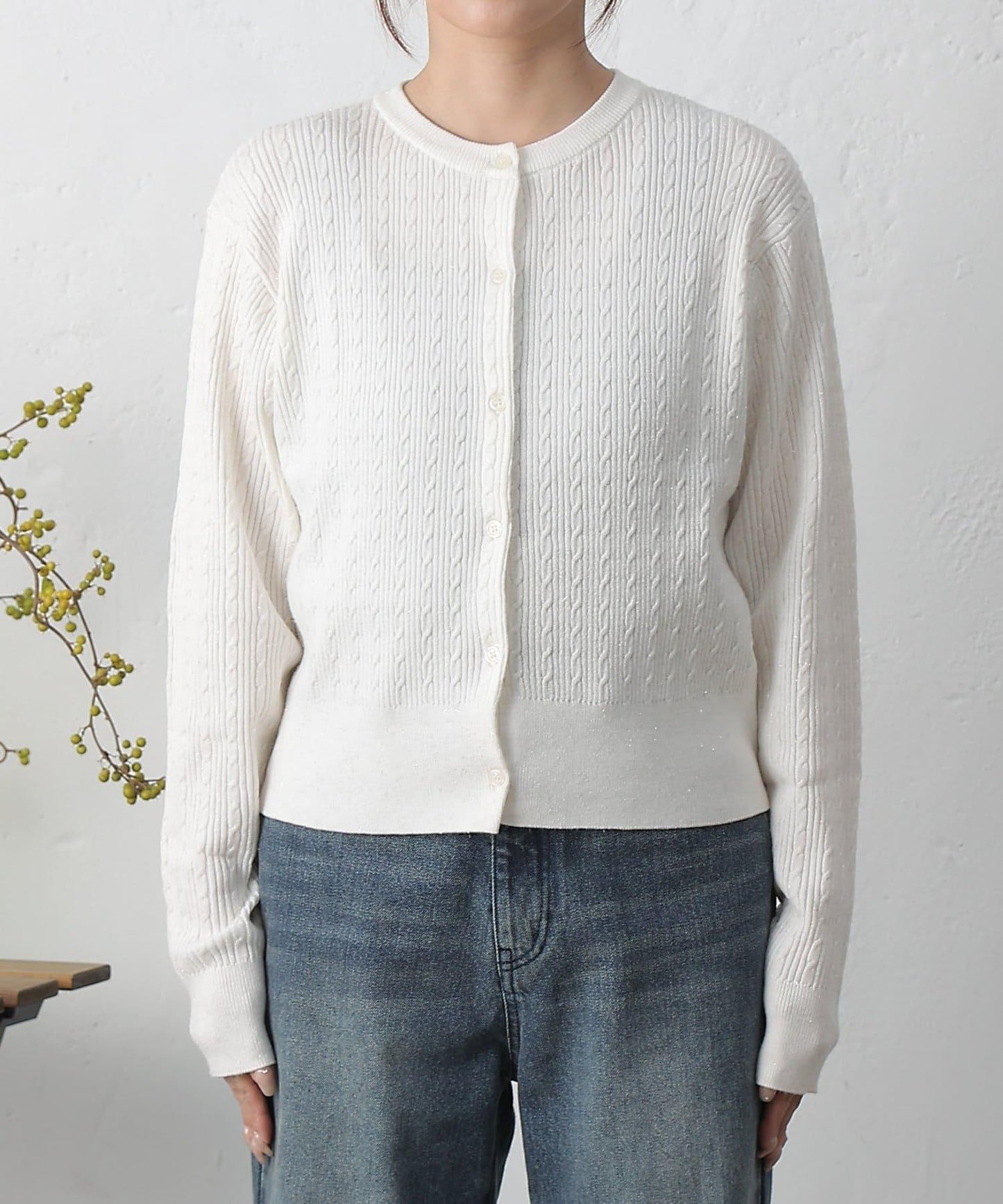 亮片迷你針織開衫