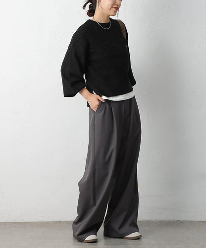 亮片迷你針織套頭衫