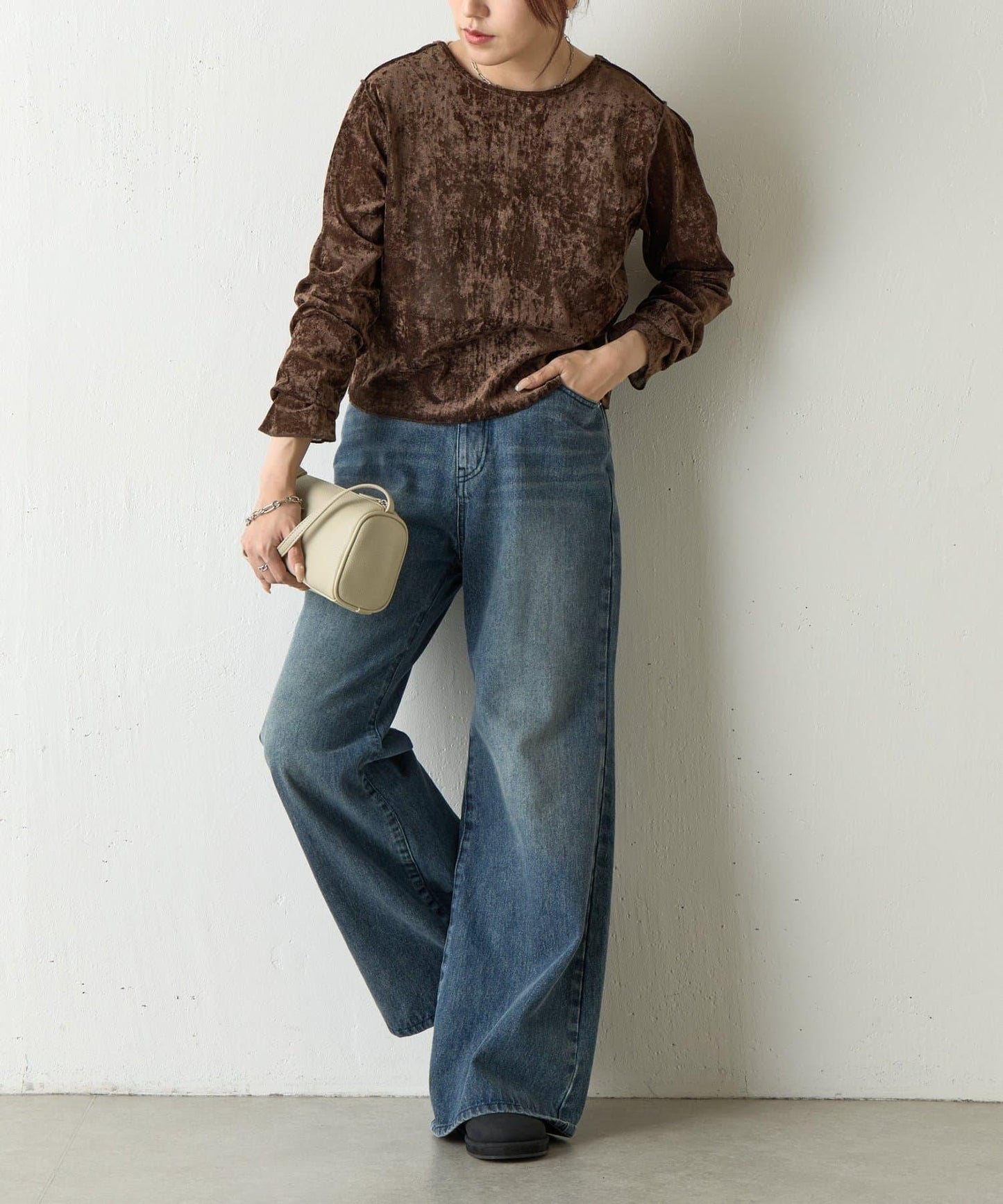 植絨網紗前後兩穿開衫