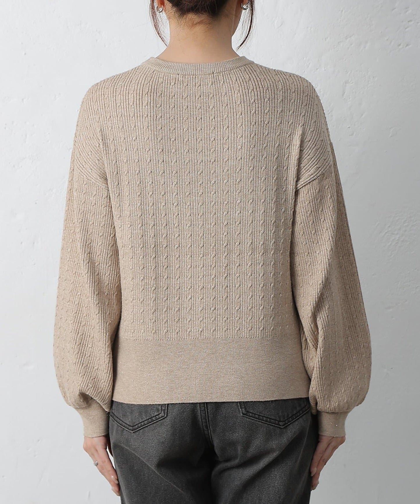 亮片迷你針織套頭衫