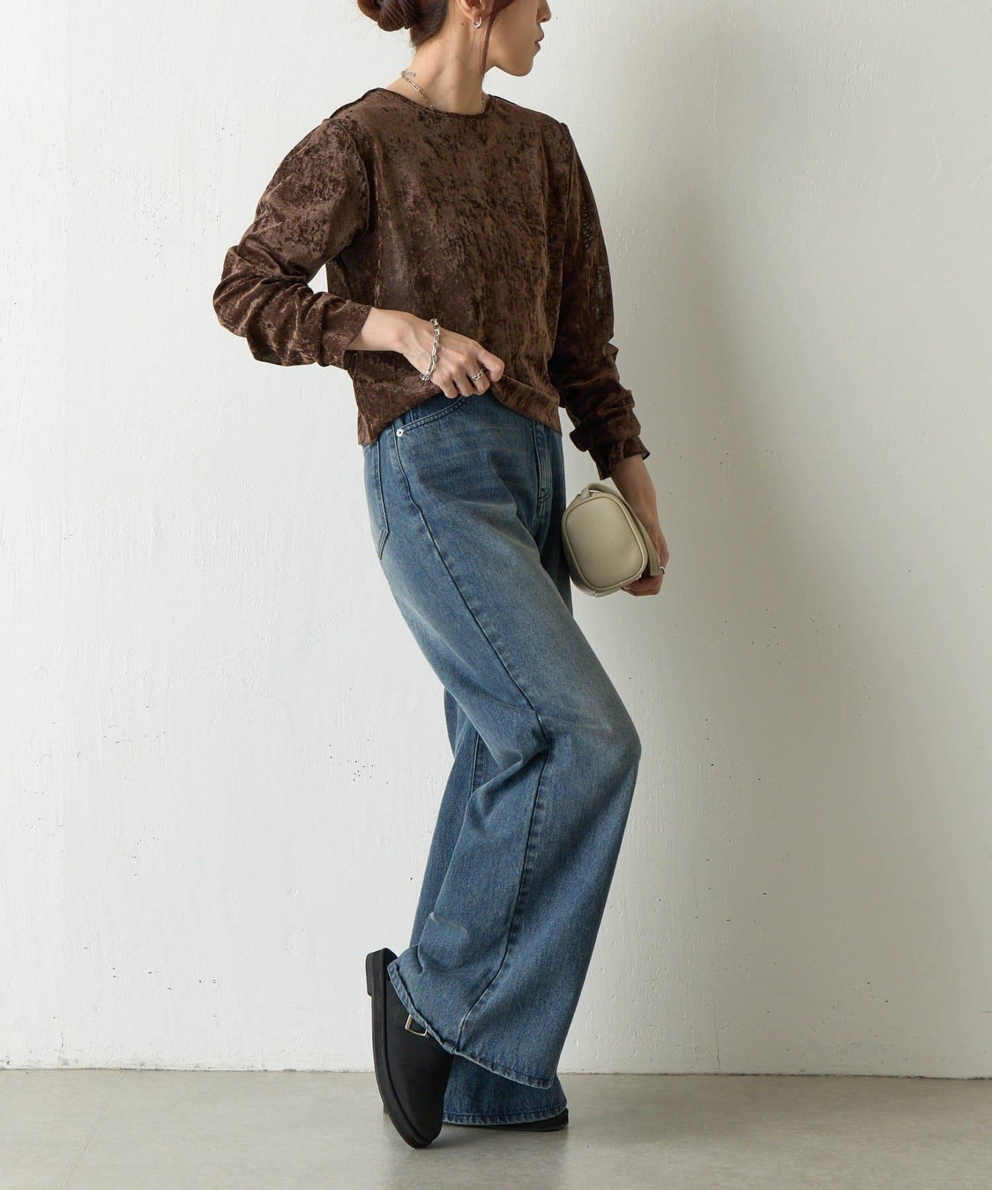 植絨網紗前後兩穿開衫