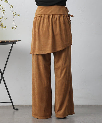 【/套裝可搭配】仿麂皮包裹式迷你裙