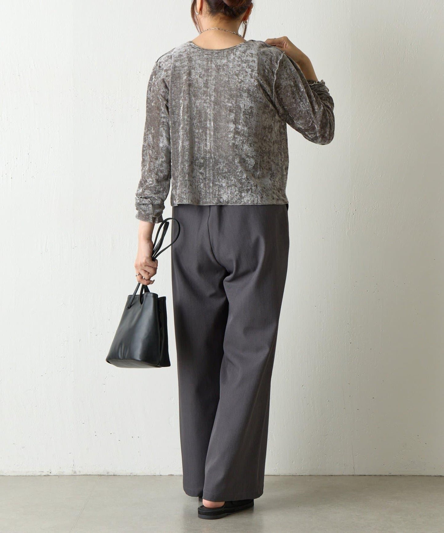 植絨網紗前後兩穿開衫