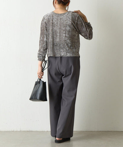 植絨網紗前後兩穿開衫