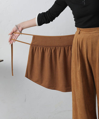 【/套裝可搭配】仿麂皮包裹式迷你裙