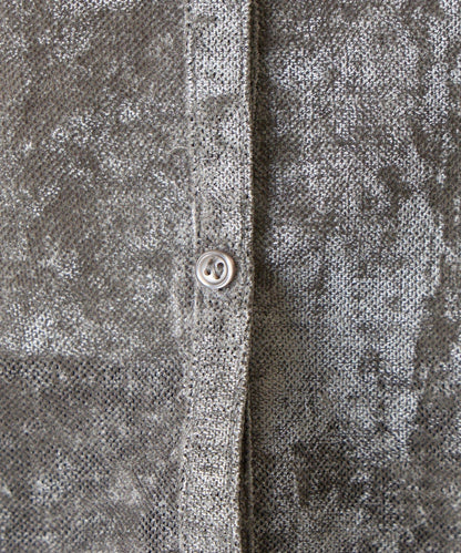 植絨網紗前後兩穿開衫