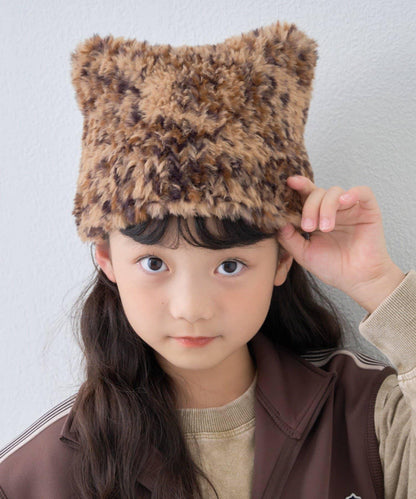 【KIDS】貓耳毛絨帽