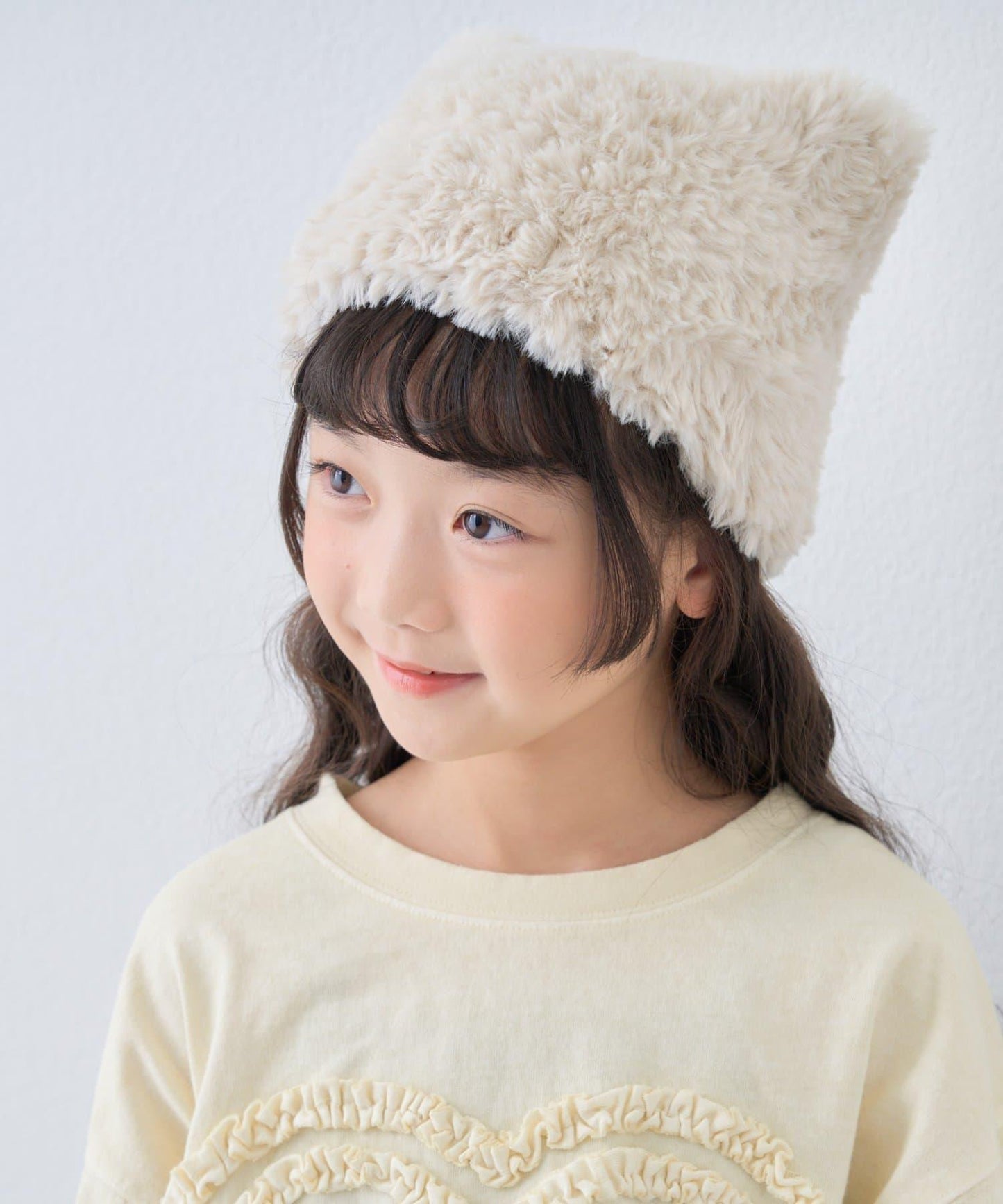 【KIDS】貓耳毛絨帽