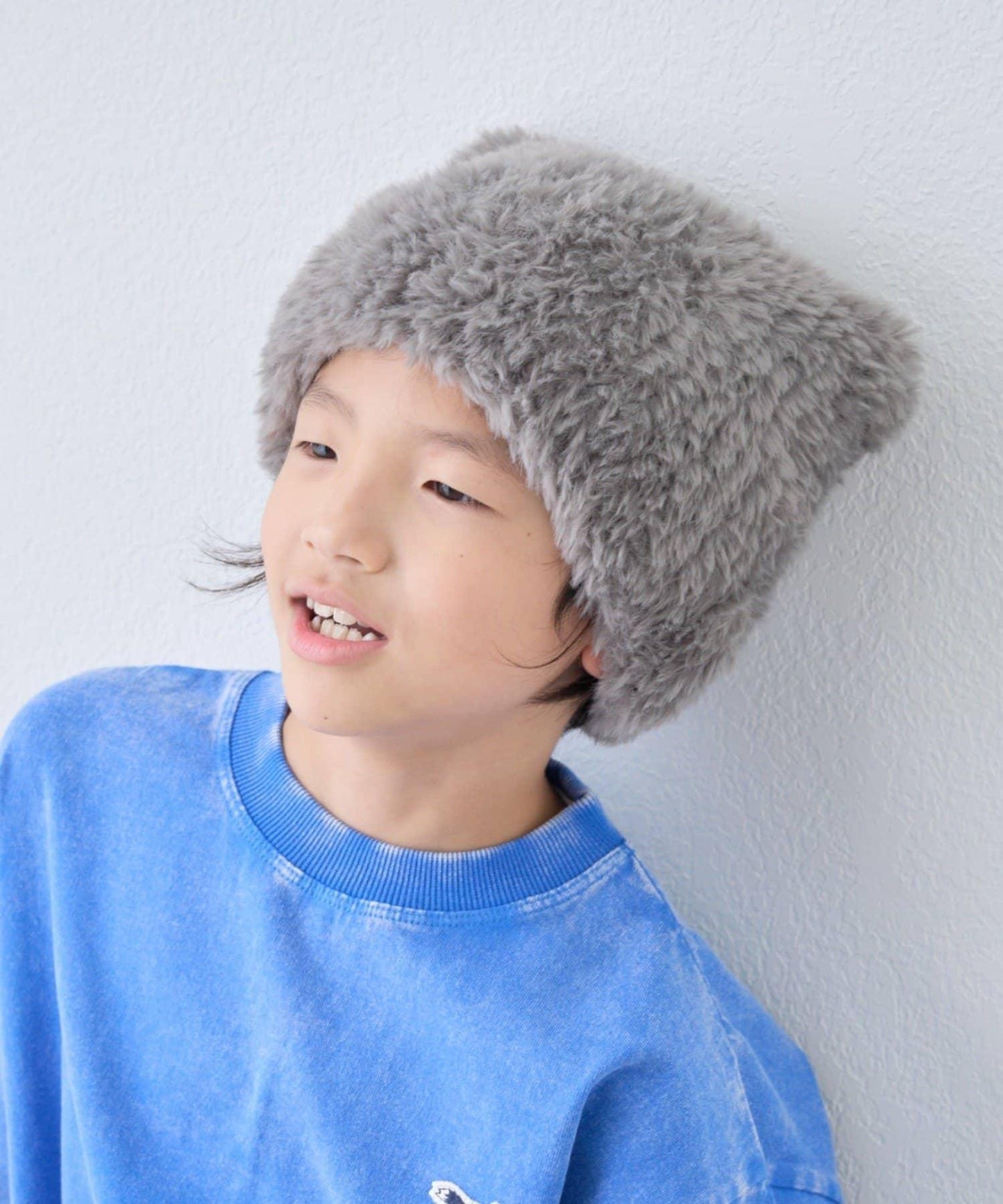 【KIDS】貓耳毛絨帽