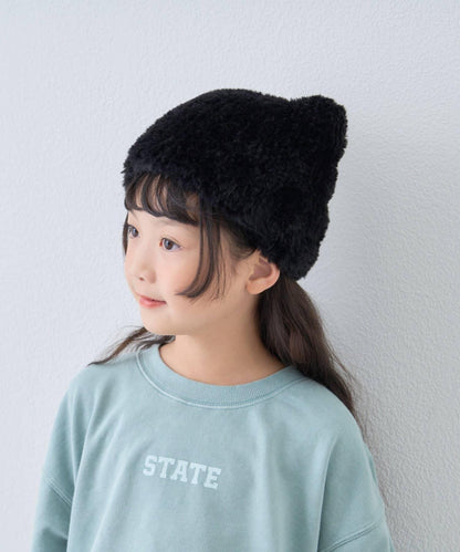 【KIDS】貓耳毛絨帽