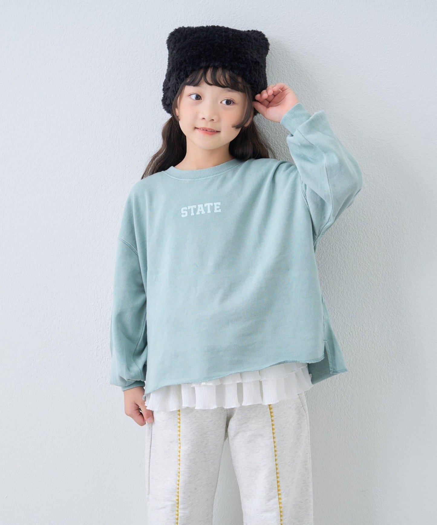 【KIDS】貓耳毛絨帽