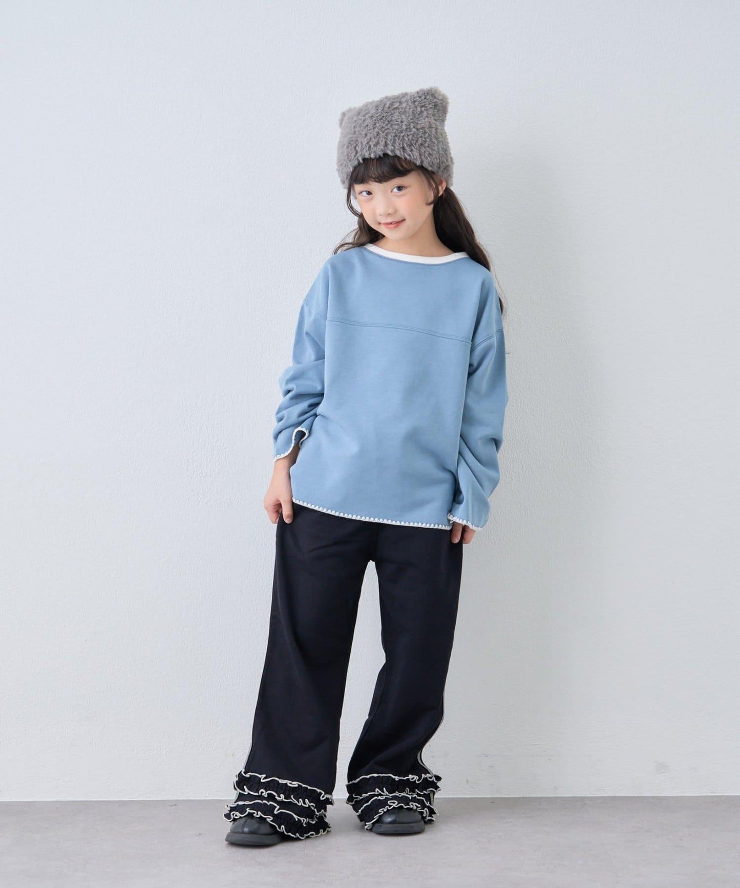 【KIDS】蛤殼拼接撞色衛衣