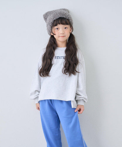 【KIDS】水洗工藝標誌點綴衛衣
