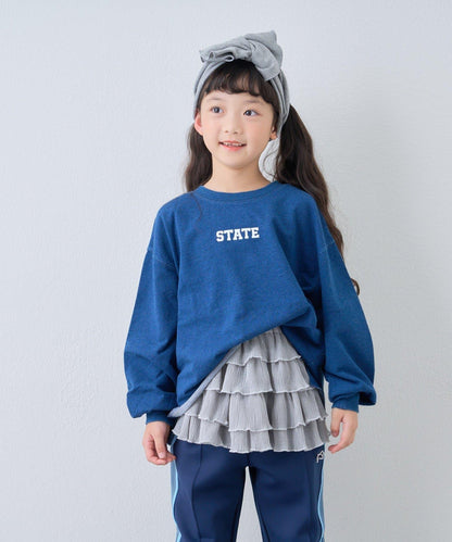 【KIDS】水洗工藝標誌點綴衛衣