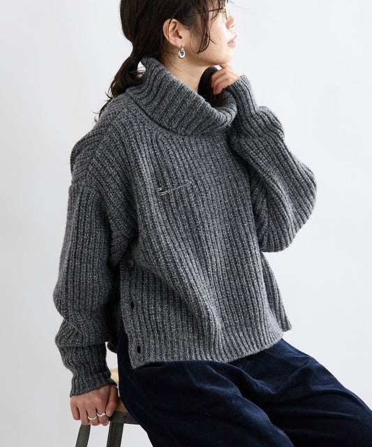 【MONN.:.(モン)】高領針織衫