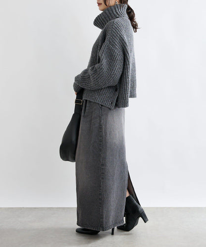 【MONN.:.(モン)】高領針織衫