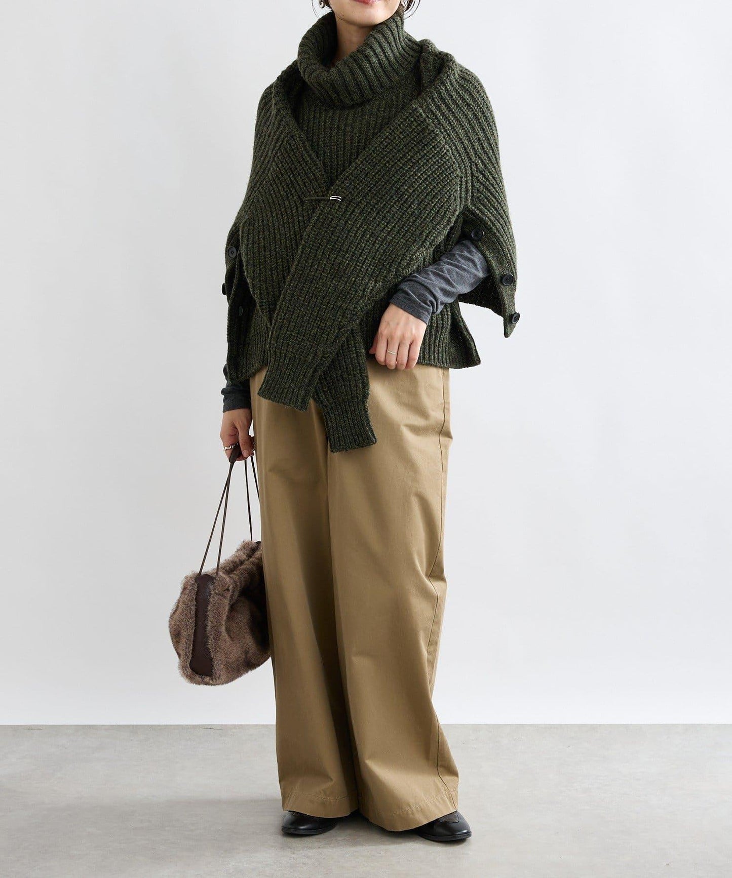 【MONN.:.(モン)】高領針織衫