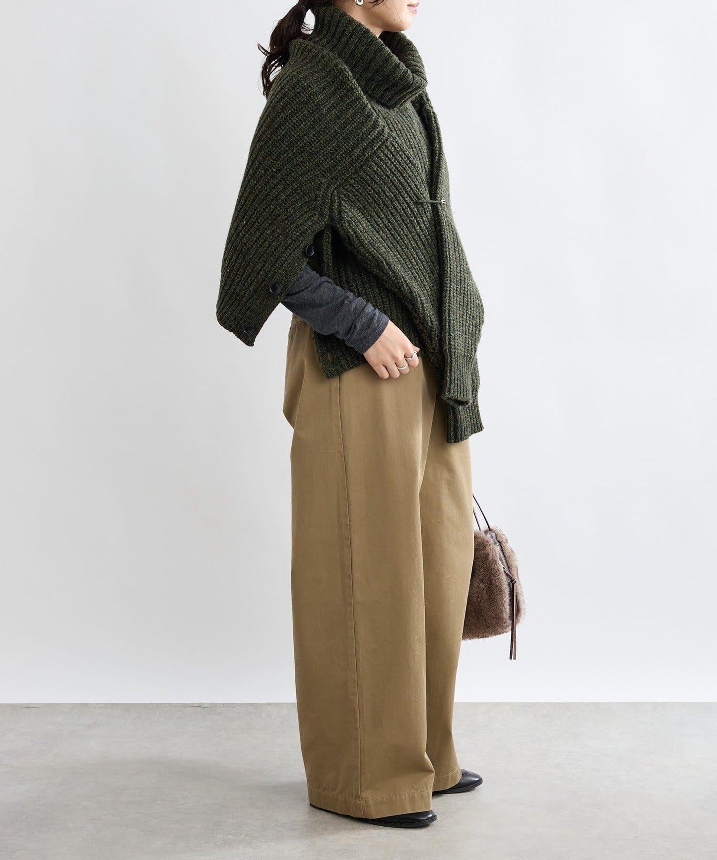 【MONN.:.(モン)】高領針織衫