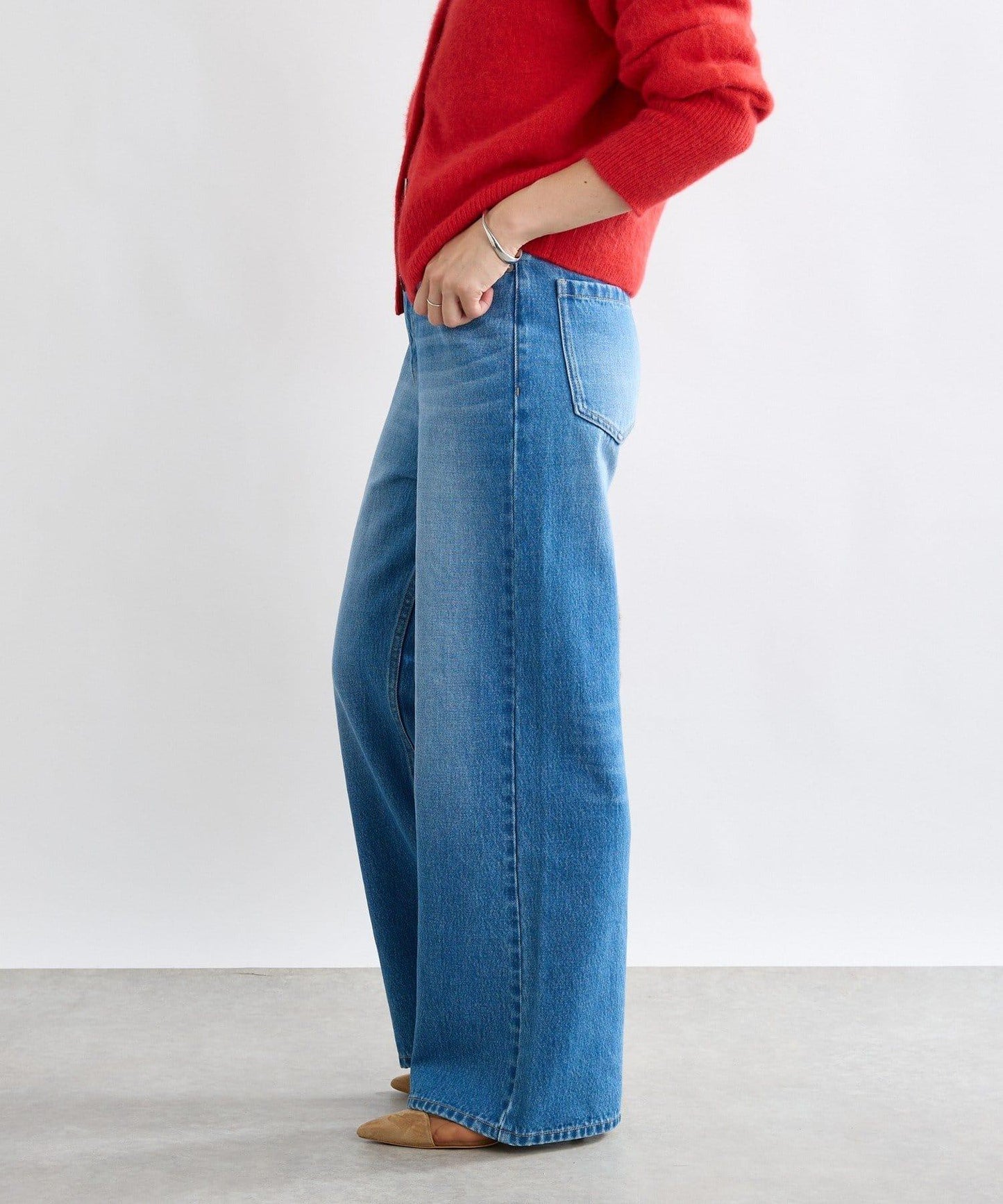 【MONN.:.(モン)】寬鬆牛仔褲