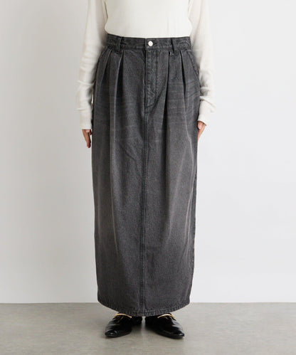 【MONN.:.(モン)】褶襉繭型長裙