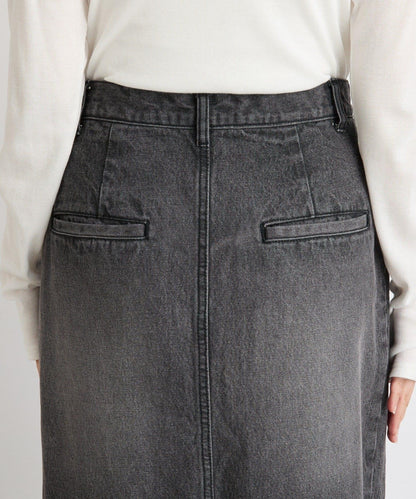 【MONN.:.(モン)】褶襉繭型長裙