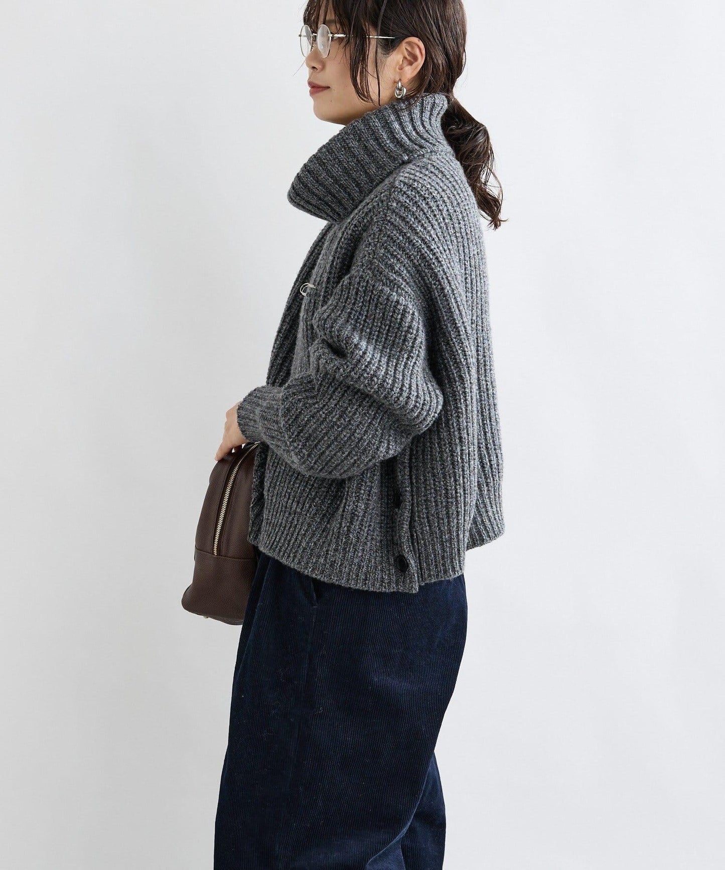 【MONN.:.(モン)】高領針織衫