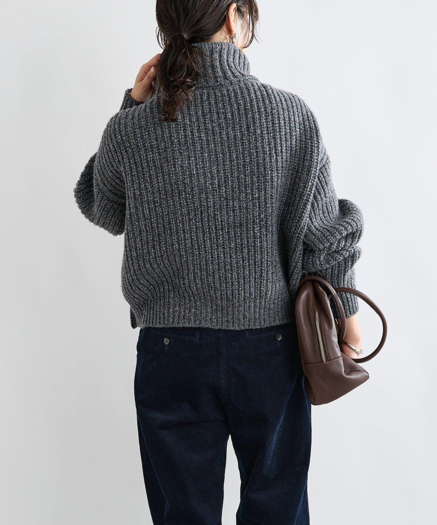 【MONN.:.(モン)】高領針織衫