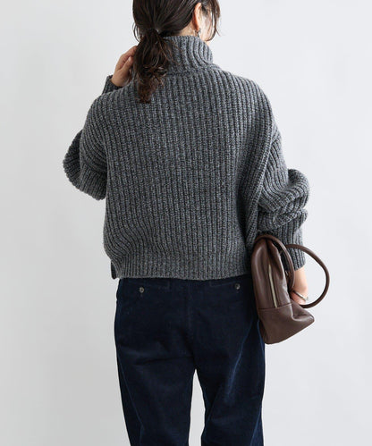 【MONN.:.(モン)】高領針織衫