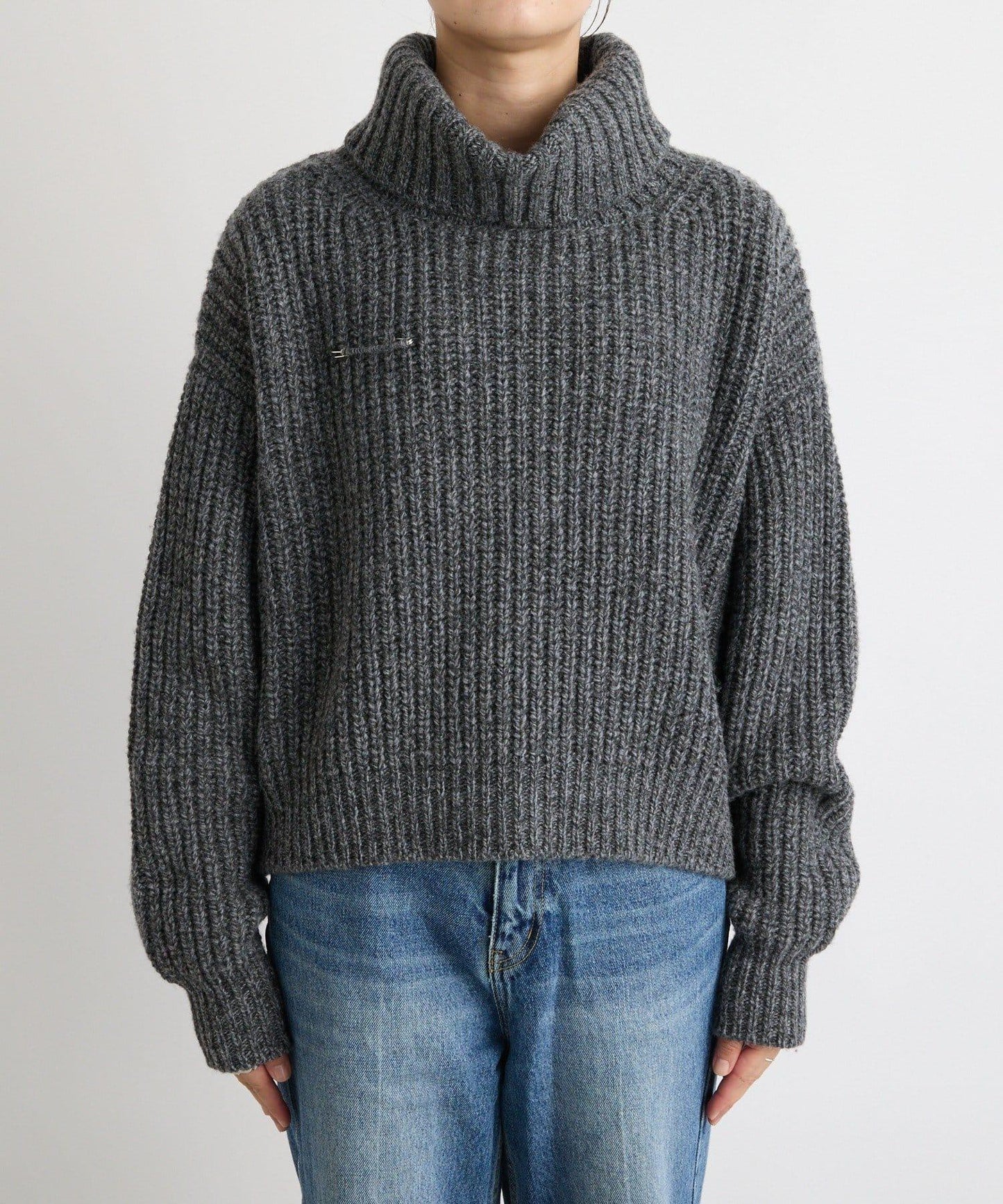 【MONN.:.(モン)】高領針織衫