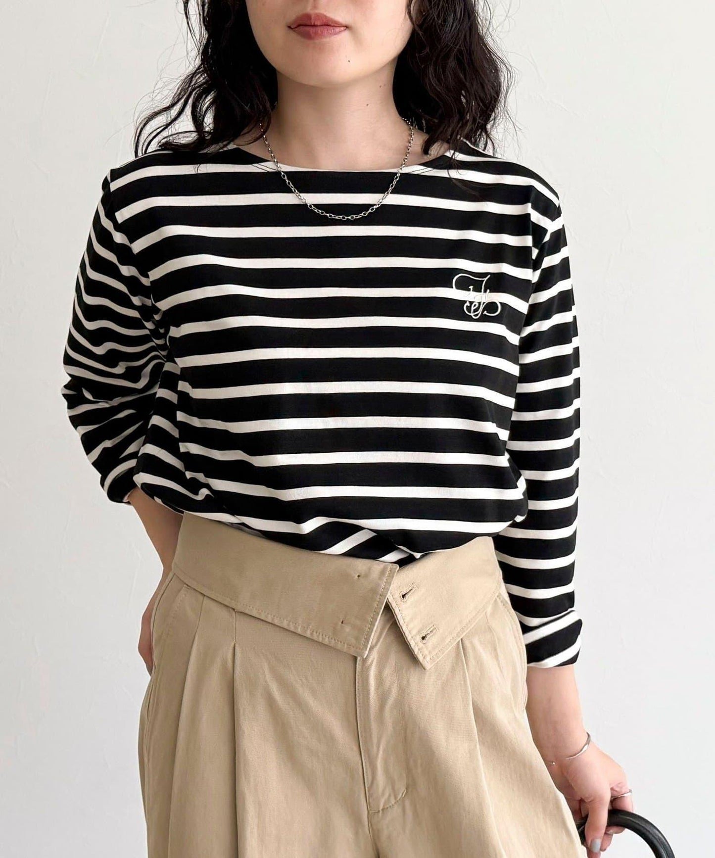 簡約條紋長袖T恤