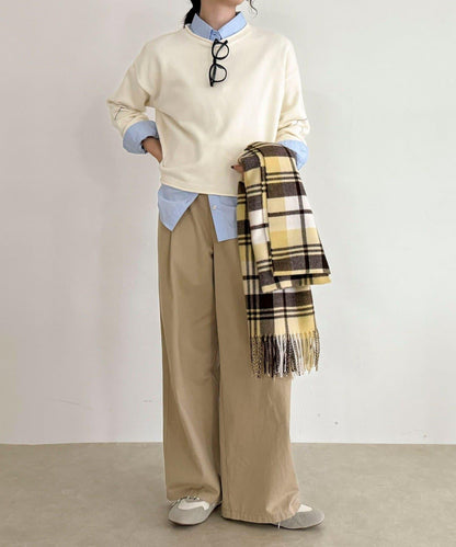 愛心縫線針織套頭衫