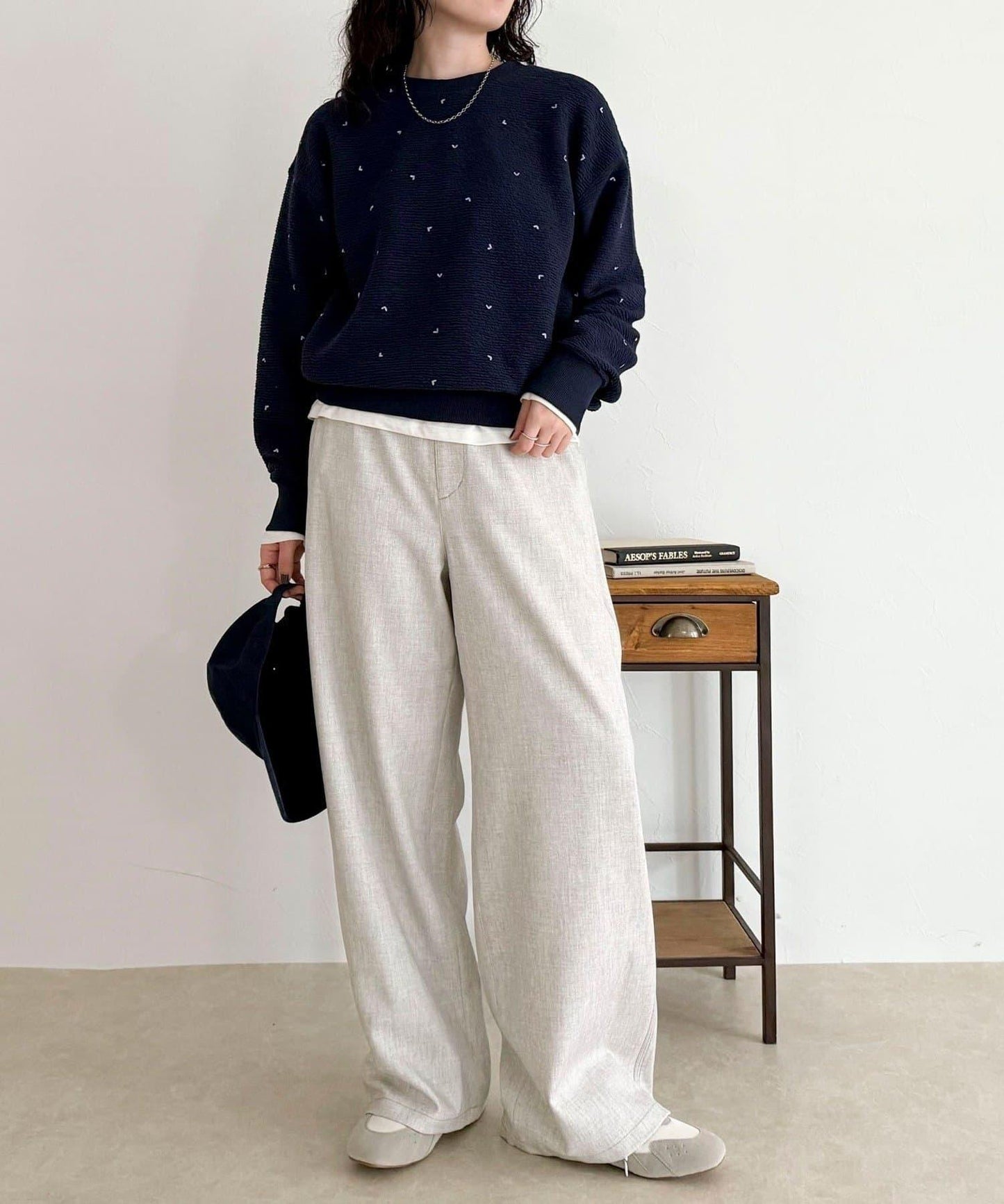 【人氣復刻】愛心刺繡修身衛衣套頭衫