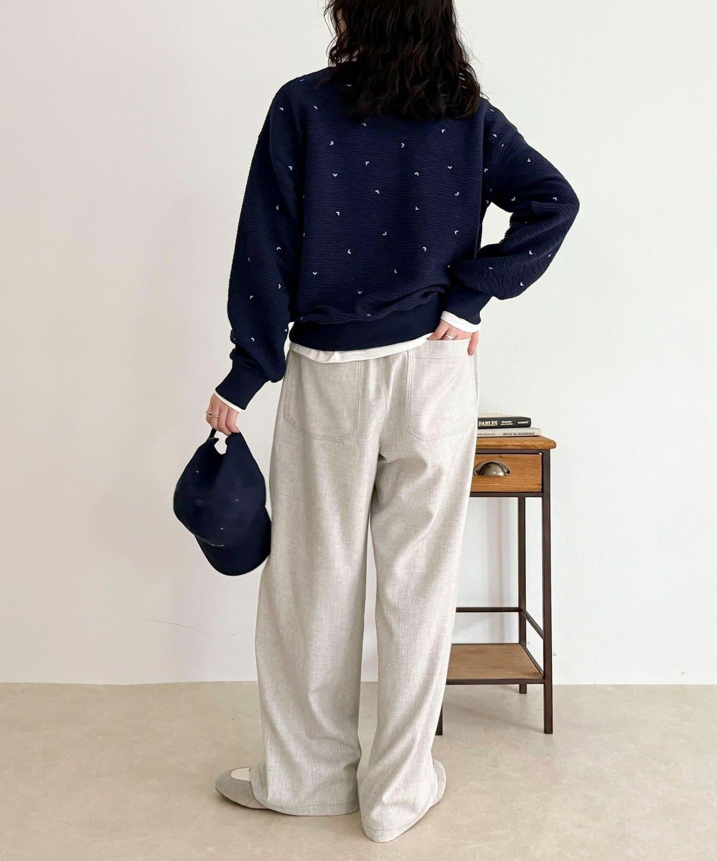 【人氣復刻】愛心刺繡修身衛衣套頭衫