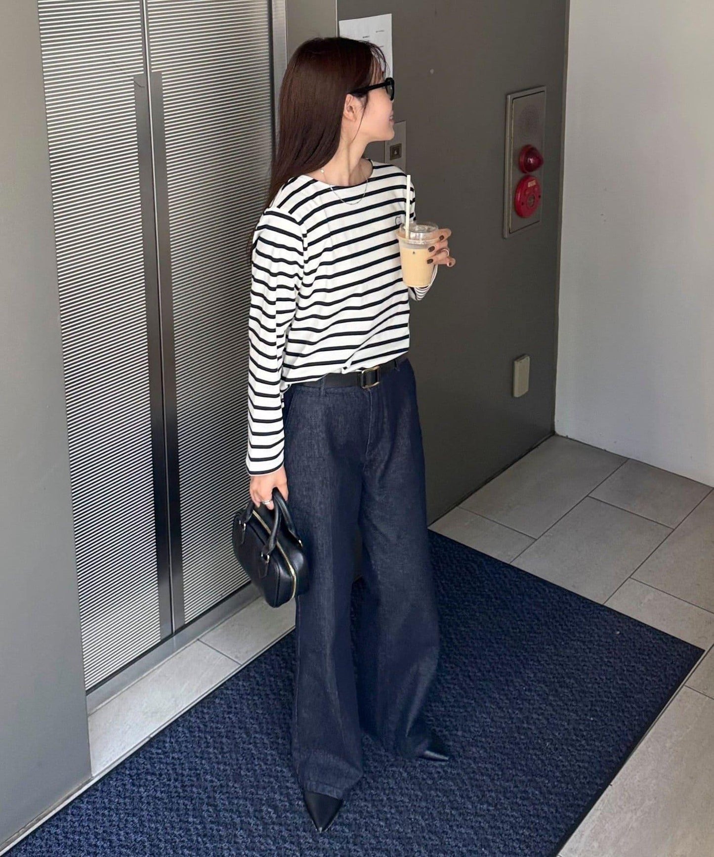 簡約條紋長袖T恤