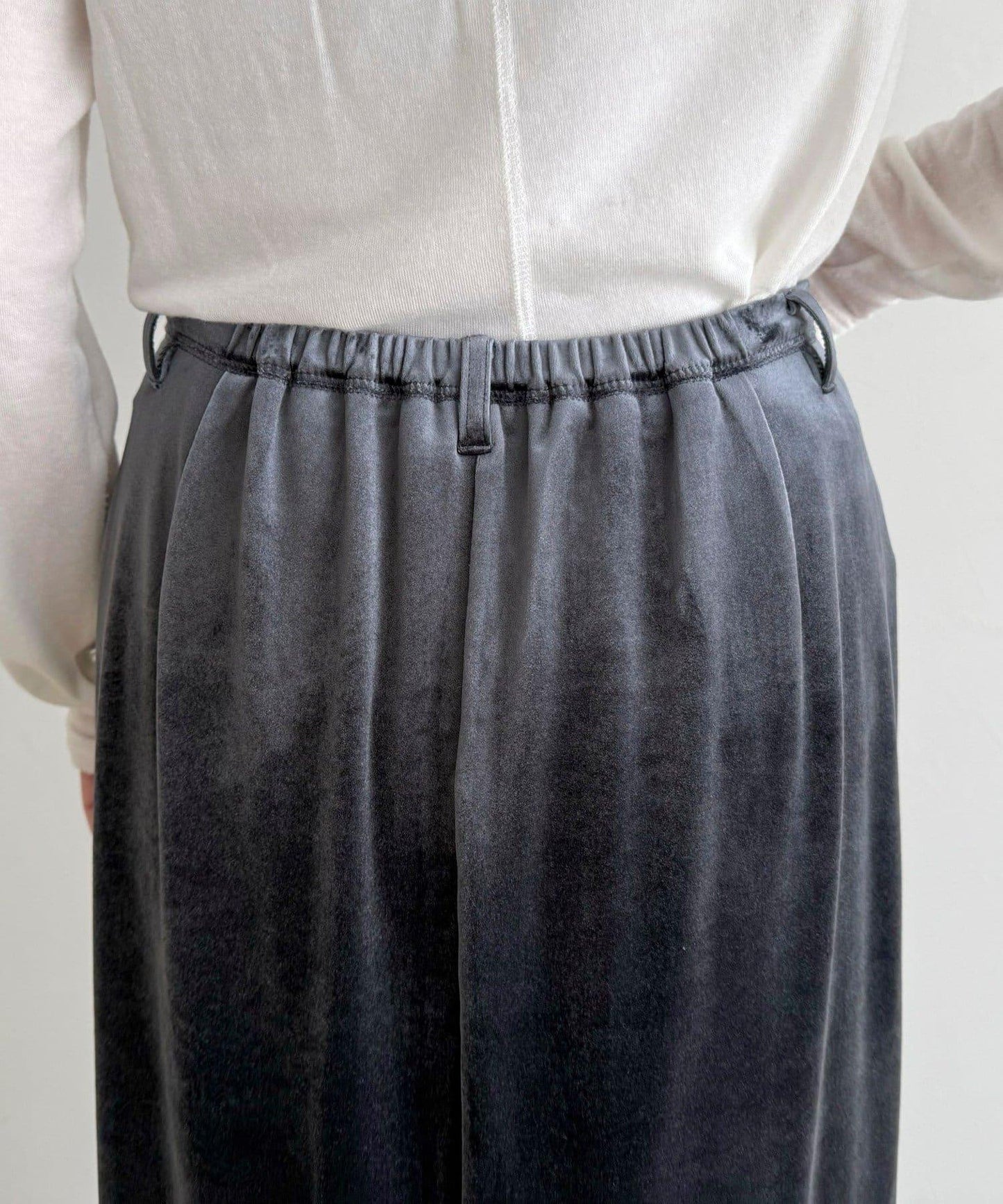 天鵝絨修身半身裙