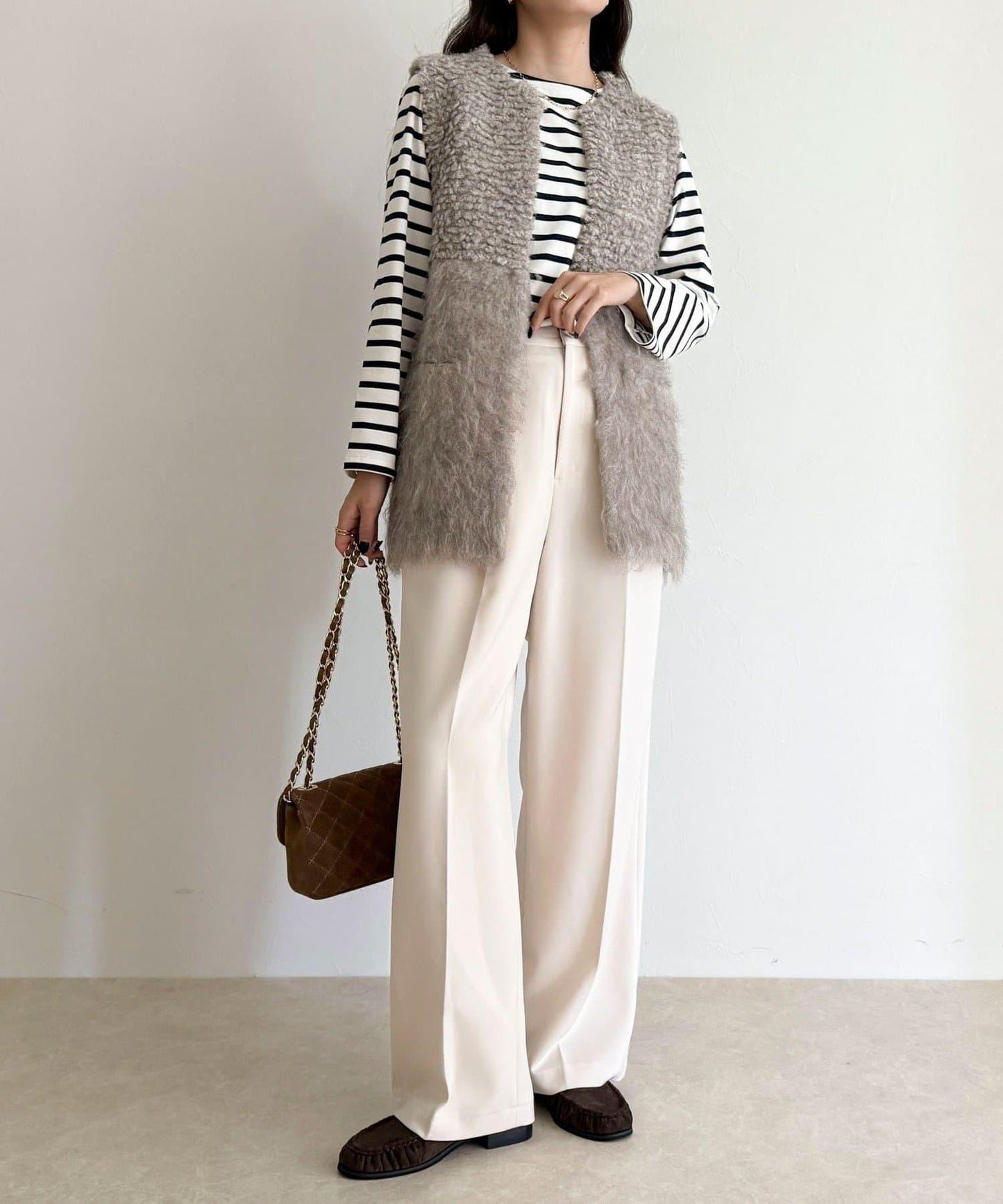 簡約條紋長袖T恤