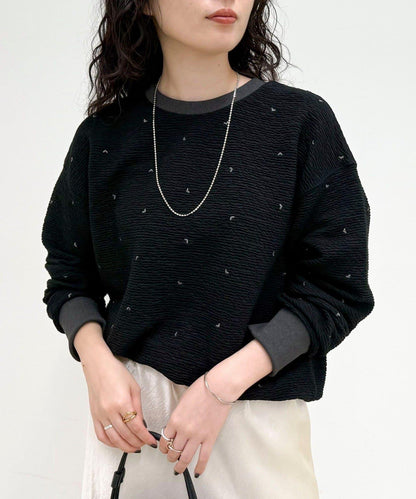 【人氣復刻】愛心刺繡修身衛衣套頭衫