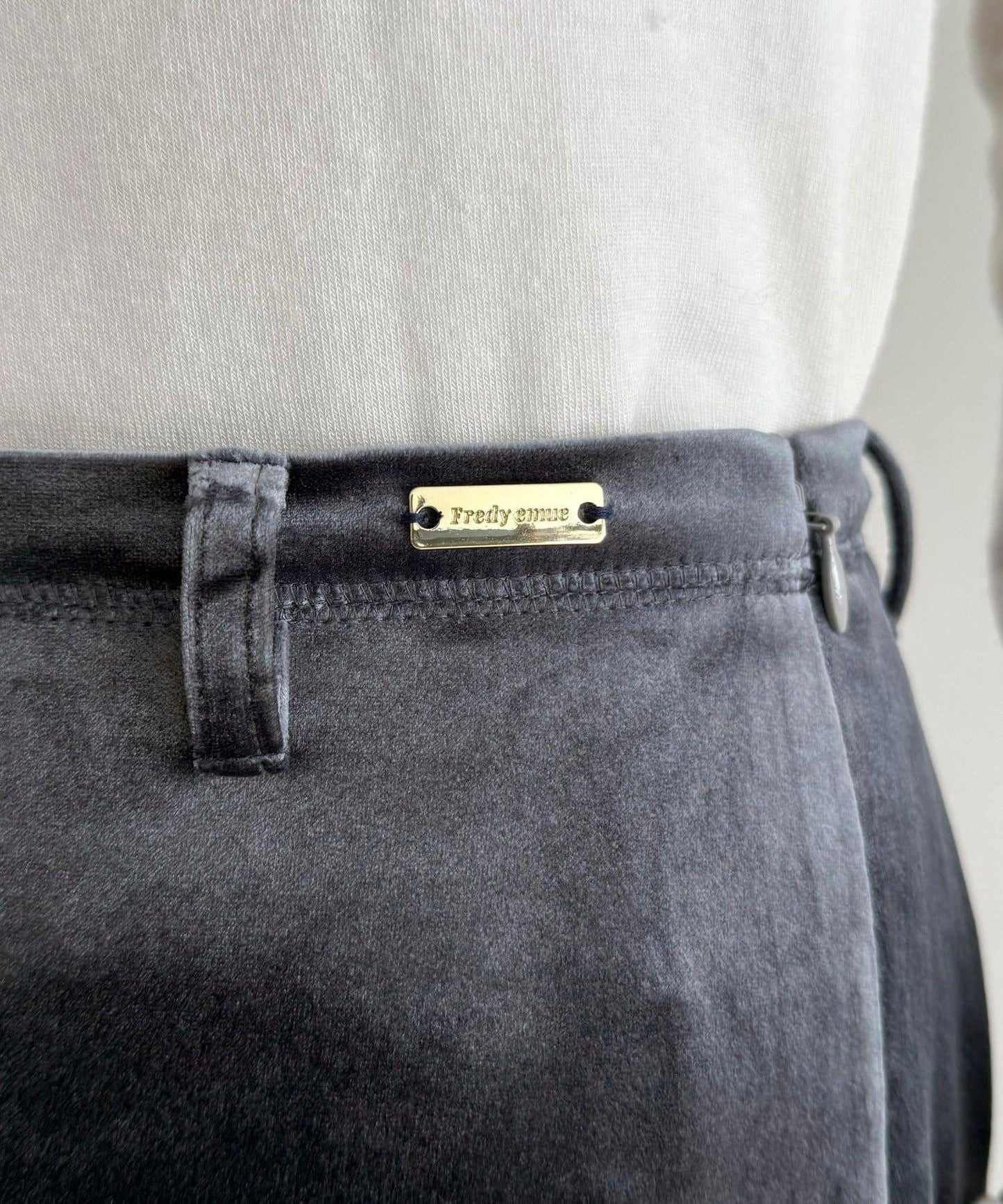 天鵝絨修身半身裙