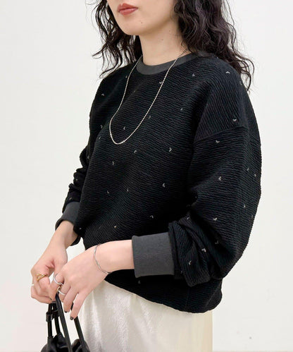 【人氣復刻】愛心刺繡修身衛衣套頭衫