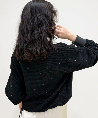 【人氣復刻】愛心刺繡修身衛衣套頭衫