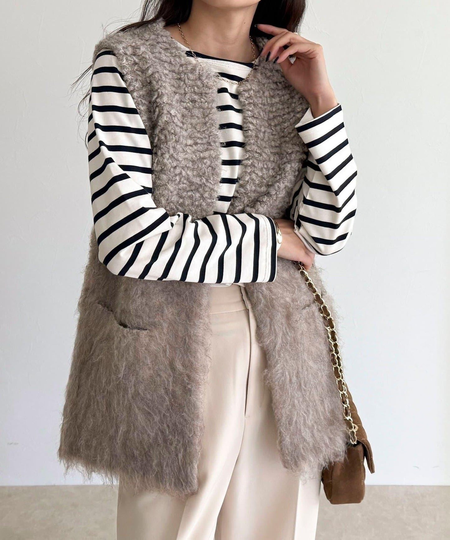 簡約條紋長袖T恤