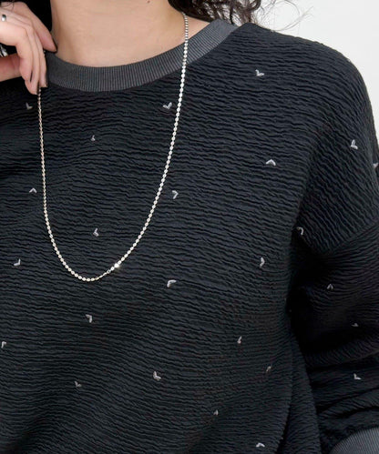 【人氣復刻】愛心刺繡修身衛衣套頭衫