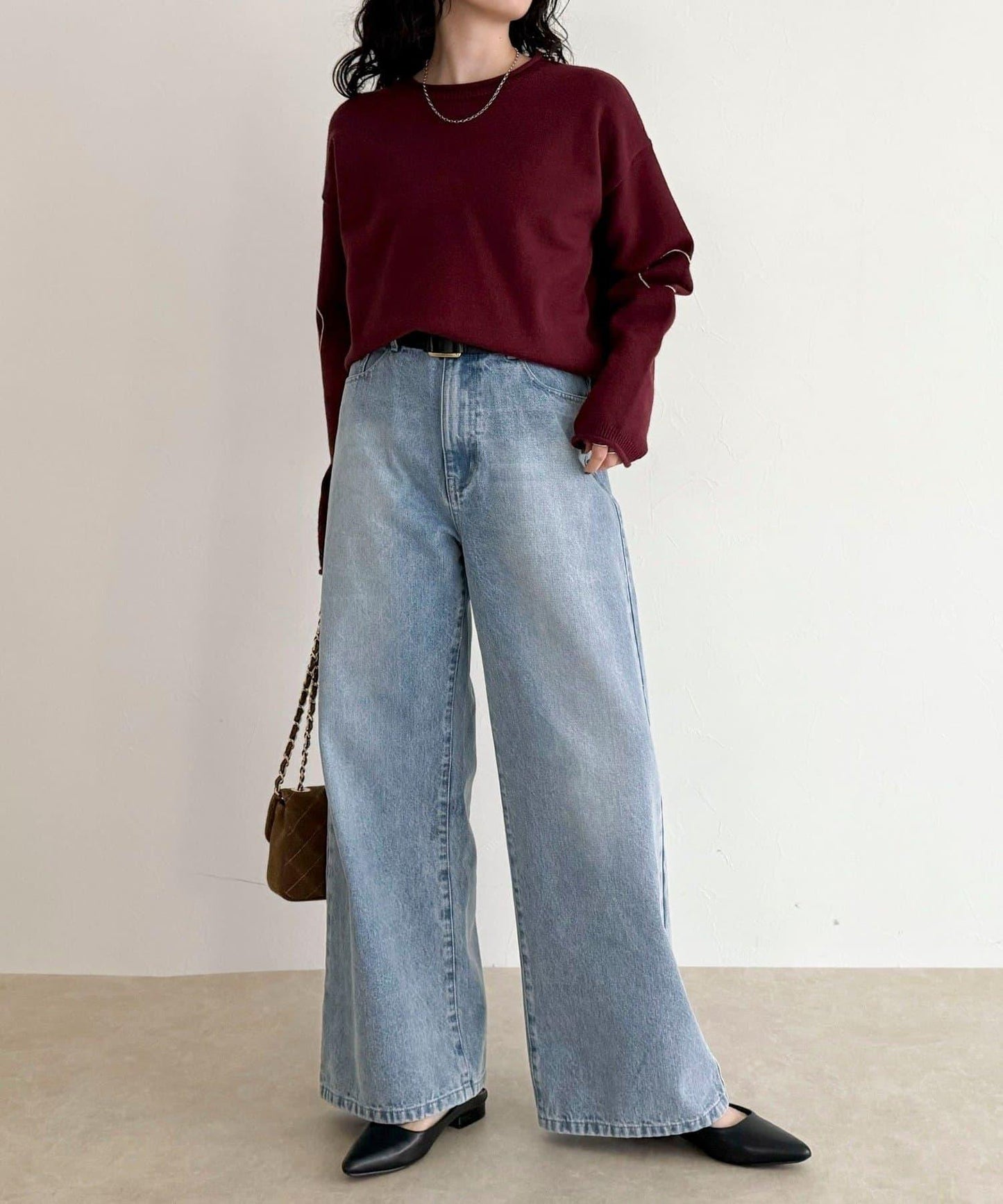 愛心縫線針織套頭衫