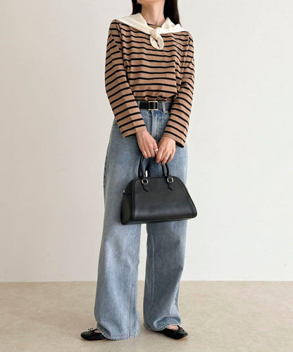 簡約條紋長袖T恤