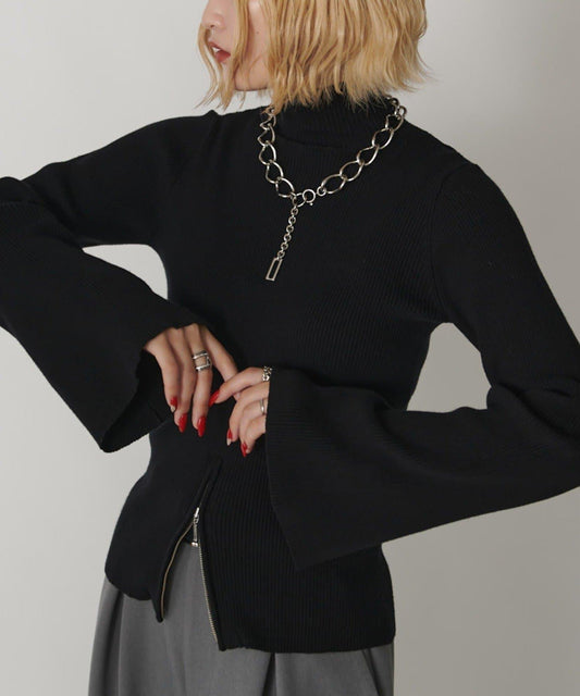 2WAY喇叭袖針織衫