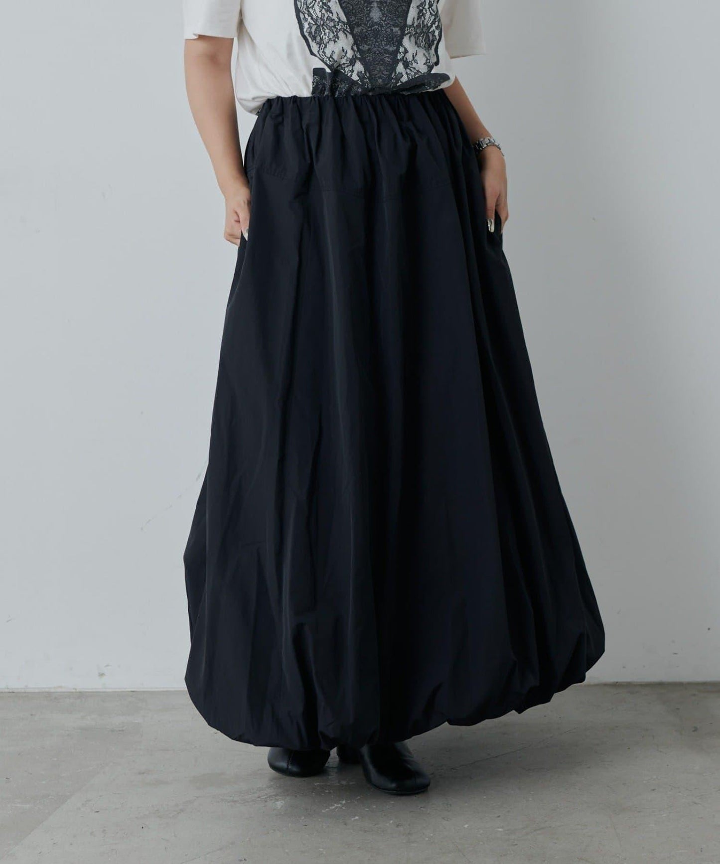 尼龍抽褶泡泡裙